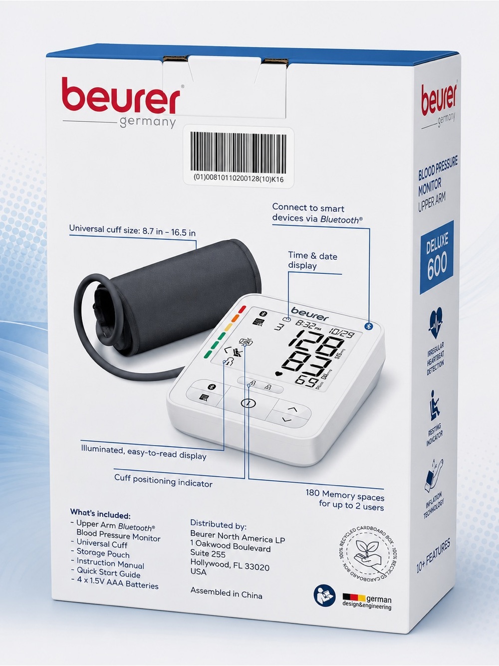 Beurer Deluxe 600 Upper-Arm Blood Pressure Monitor - Picture 2 of 7